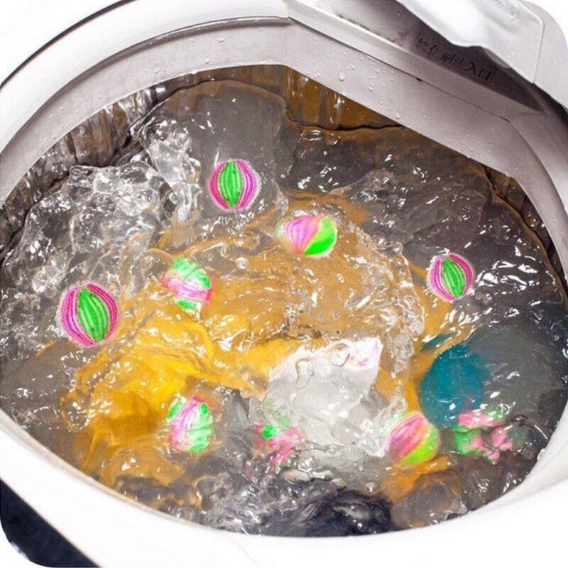6PCS Reusable Laundry Hair Removal Balls for Lint Fluff Pet Hair Cleaning 3.5cm 4