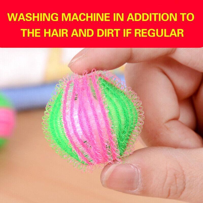 6PCS Reusable Laundry Hair Removal Balls for Lint Fluff Pet Hair Cleaning 3.5cm 5