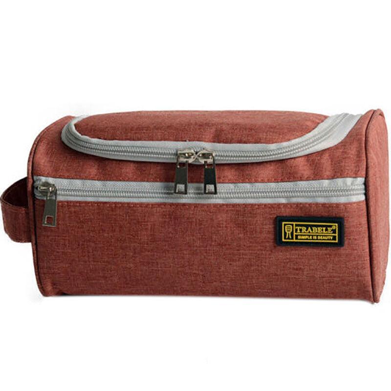 Large Capacity Men Travel Toiletry Kit Wash Bag Waterproof Cosmetic Bags Holder - Grey 9