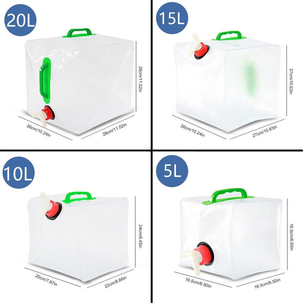 Portable Folding Water Bag Compression Bucket Outdoor Sports Cycling Equipment - 15L 3