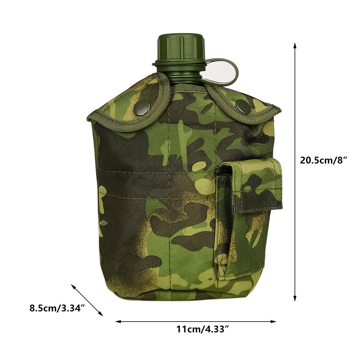 4pcs Camouflage Tactical Water Bottle Outdoor Camping Multi-functional Outdoor 3