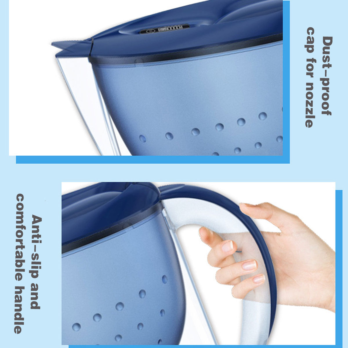 3.5L Water Purifier Kitchen Household Filter Kettle Live Water Filtration System 5