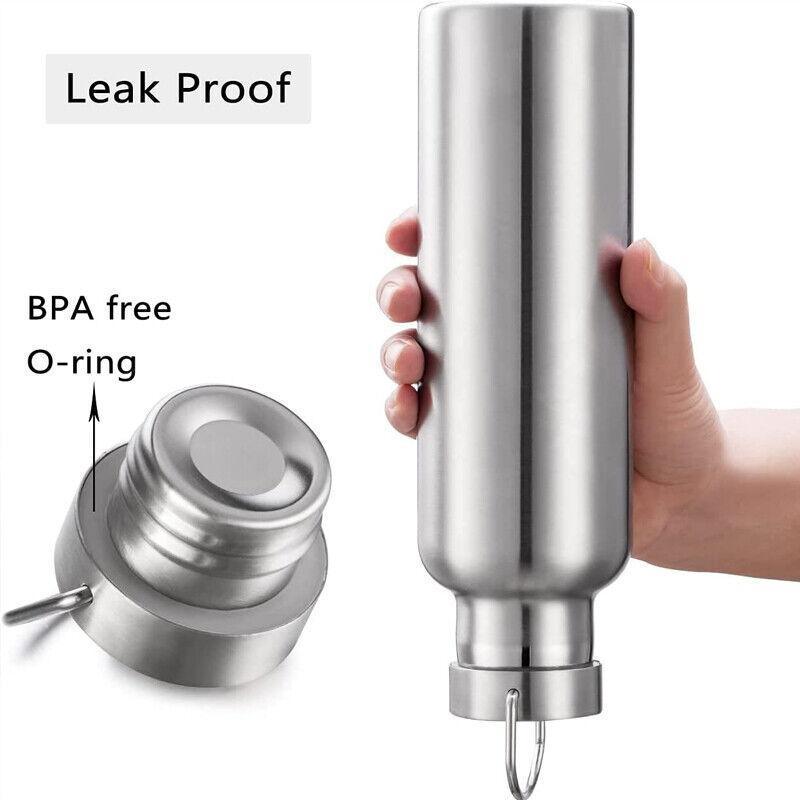 500/750/1000Ml Stainless Steel Water Bottle Motivational Sports Drink Cup Flask - 500ML 4