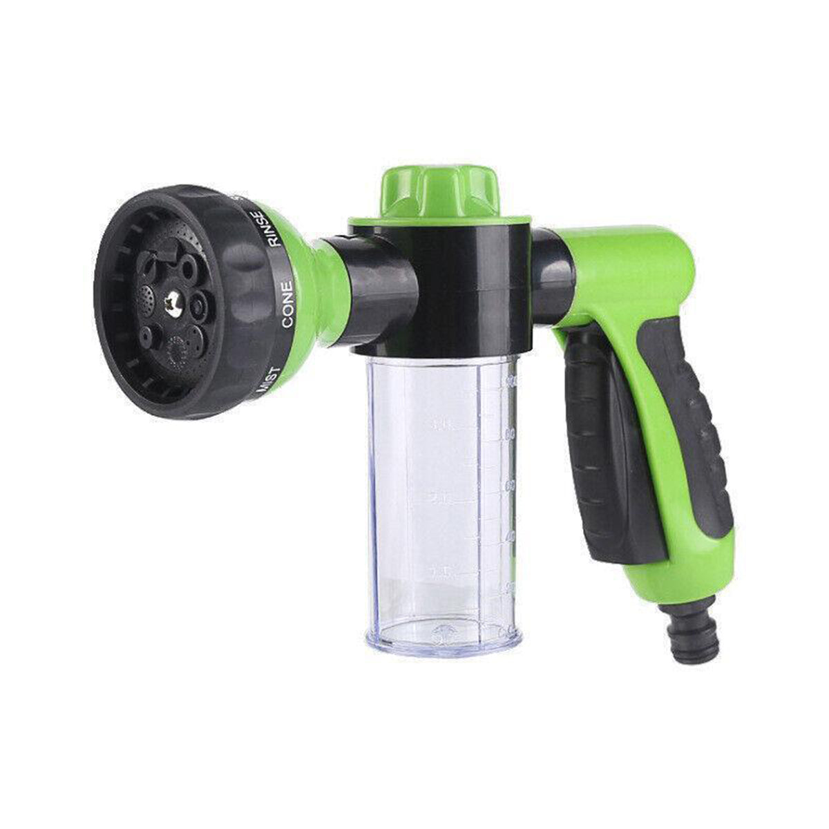 Washing Nozzle Plant Pet Hose 8-Mode Garden Car Water Foam Sprayer Soap Dispenser - Black 6