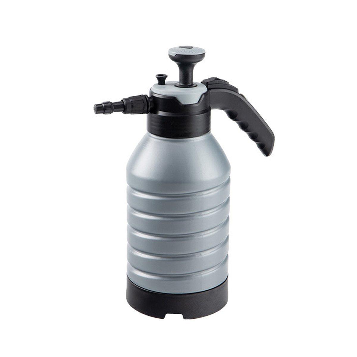 Pressure Pump Spray Bottle 2L Easy Pump Adjustable Nozzle Garden Watering Flower - Grey 6