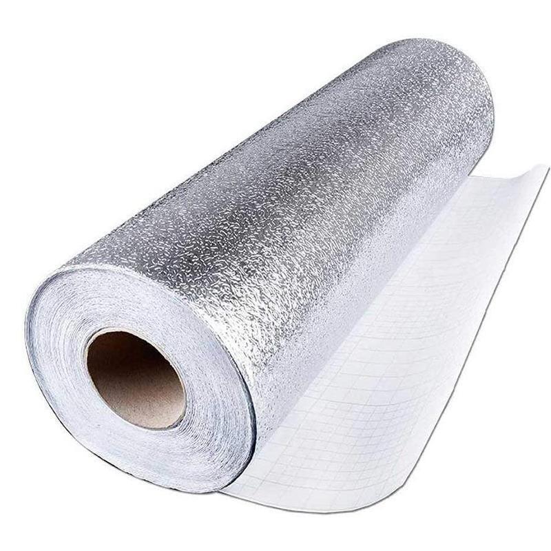 Waterproof Oil Proof Aluminum Foil Sticker Self Adhesive Kitchen Wallpapers AU