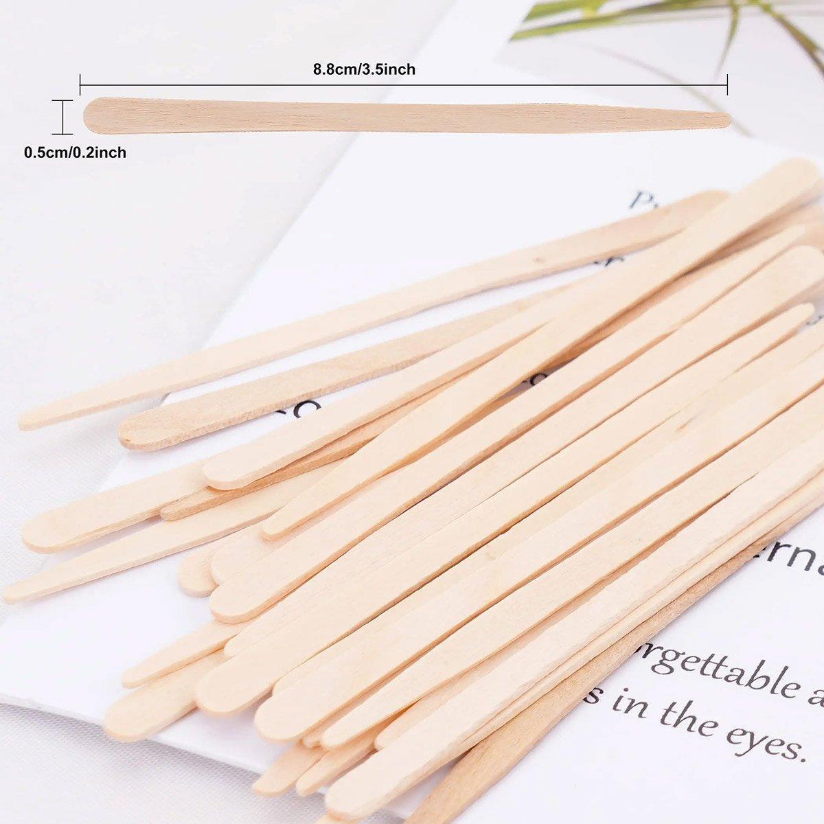 100pcs Beauty Shaving Wands Hair Removal Eyebrow Razors for Salon and Home Use - Flat 3