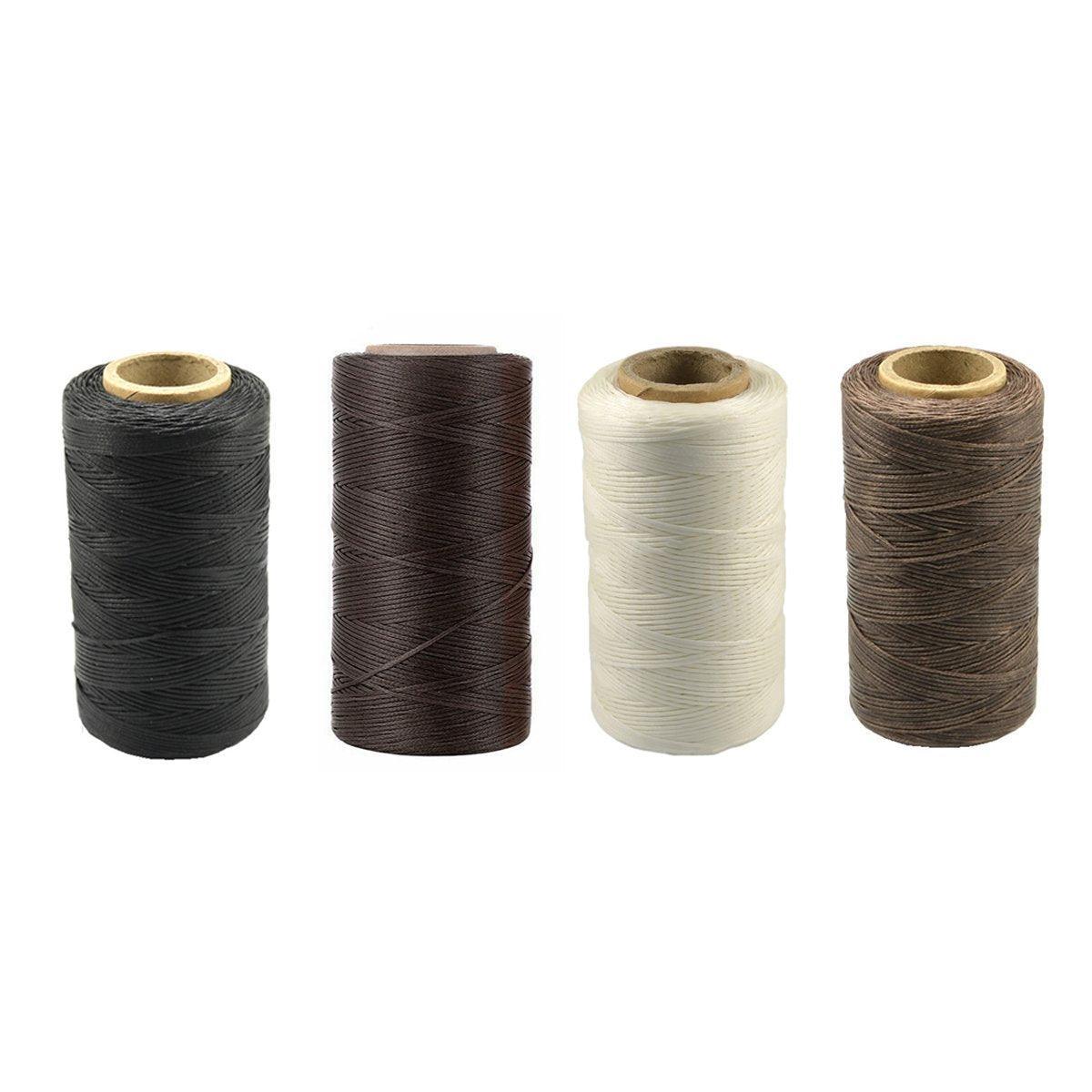 260m 150D Leather Sewing Waxed Thread Hand Stitching Craft Repair Cords 4Colours - Brown