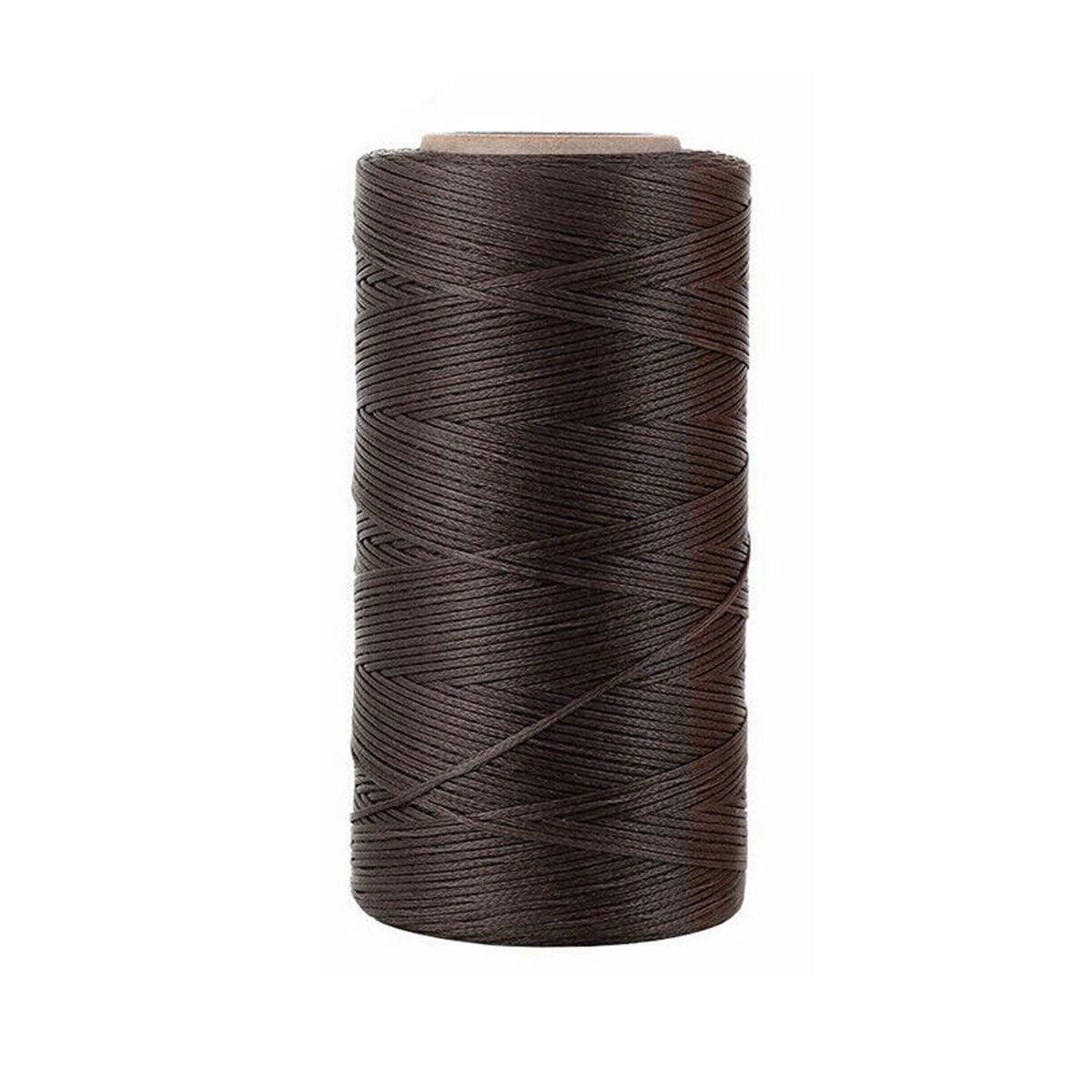 260m 150D Leather Sewing Waxed Thread Hand Stitching Craft Repair Cords 4Colours - Brown 7