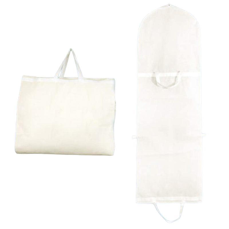 Wedding Dress Garment Bag 180cm Long Bridal Gown Storage Dustproof Cover Zipper - Beige 8