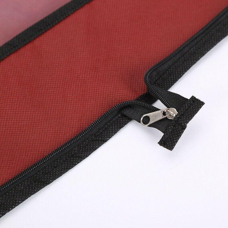 Wedding Dress Garment Bag 180cm Long Bridal Gown Storage Dustproof Cover Zipper - Red 5