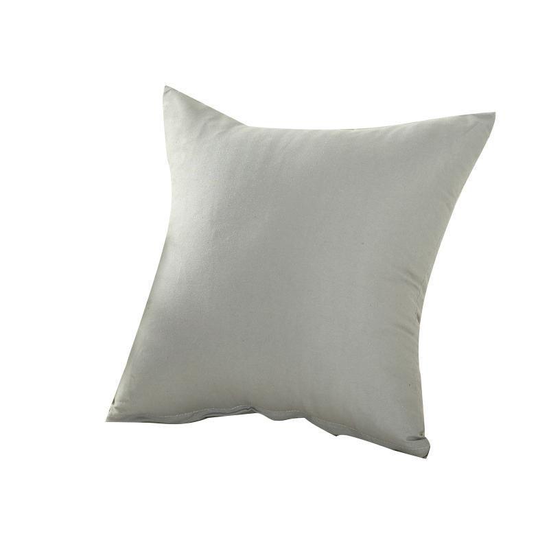 50cm*50cm Multicoloured Plain Solid Colour Cushion Cover Decorative Pillow Case - White 6