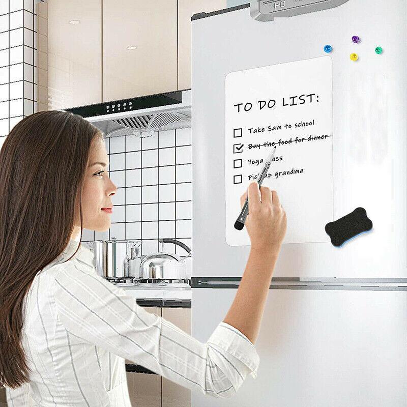 Whiteboard for Fridge A4 A5 with Marker Pen Memo and Reminder Use - A4 1PCS+1PCS Maker 4