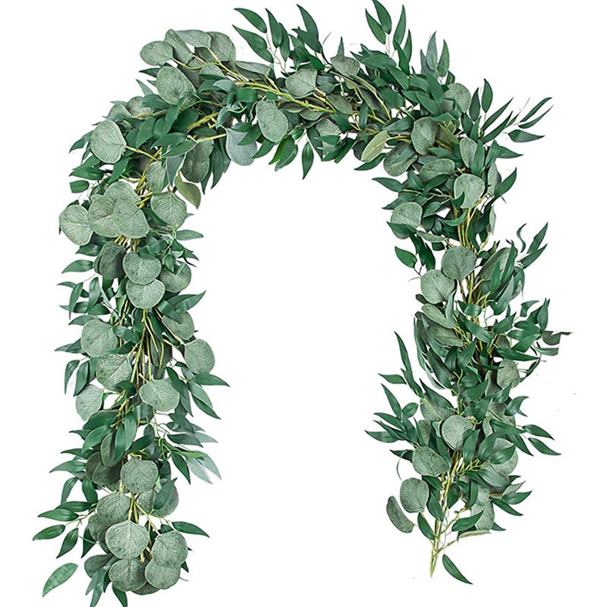 Artificial Eucalyptus Garland 2m Green Vine Fake Plant Home Decoration Rattan