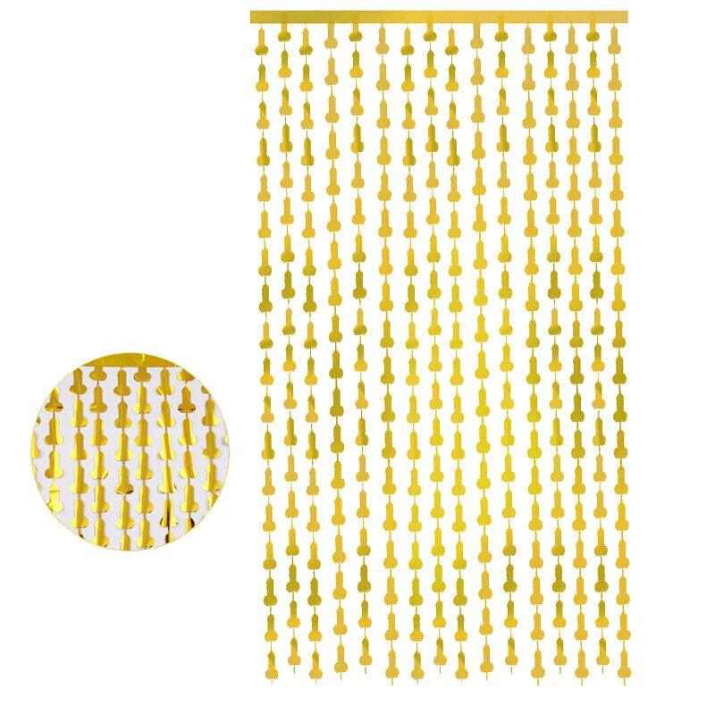 Metallic Tinsel Curtain 2m x 1m Hens Party Backdrop Foil Fringe Hanging Decor - Purple 7