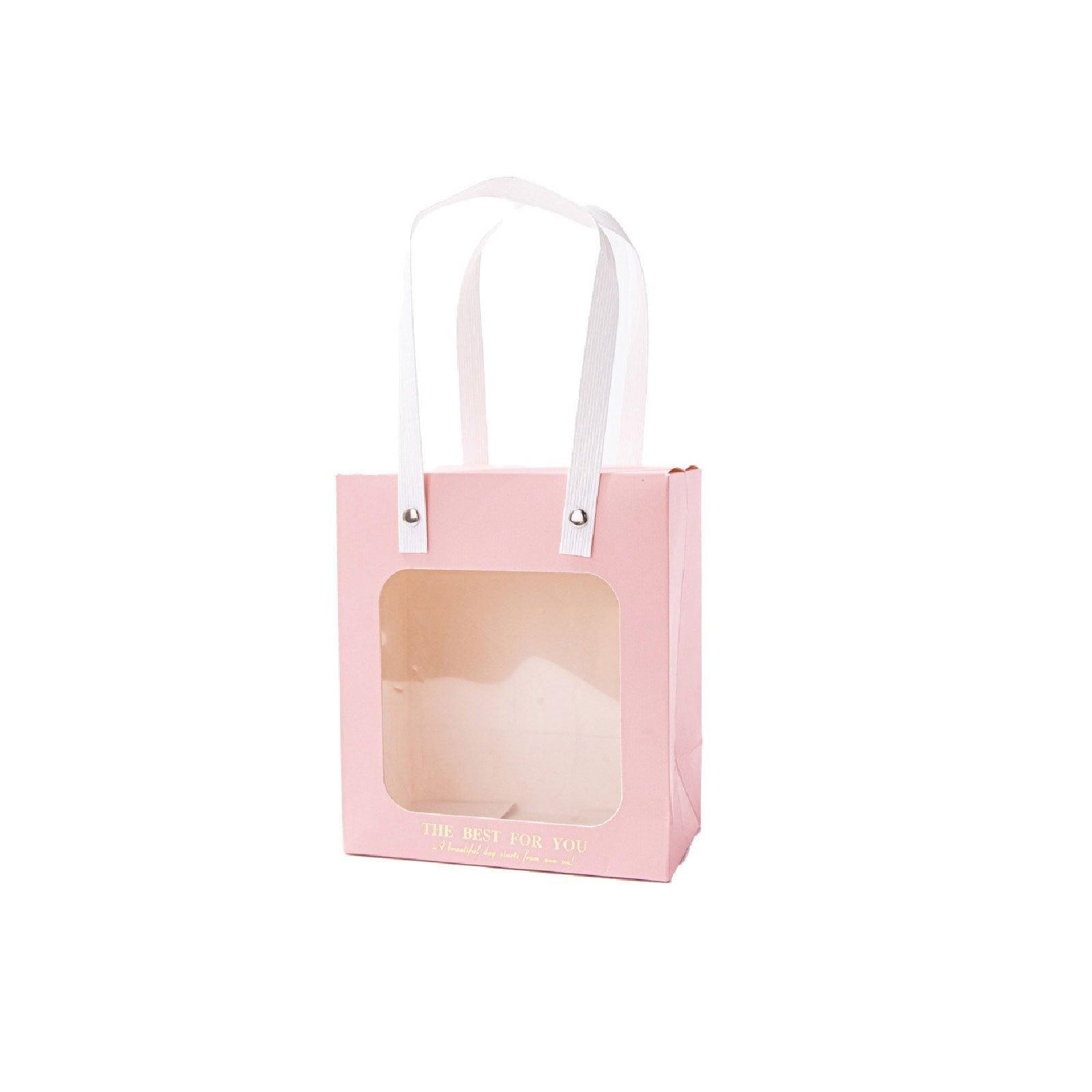 20pcs Translucent Gift Bags Packaging Tote Birthday Party Favors Candy Bags - Beige-M Size 6