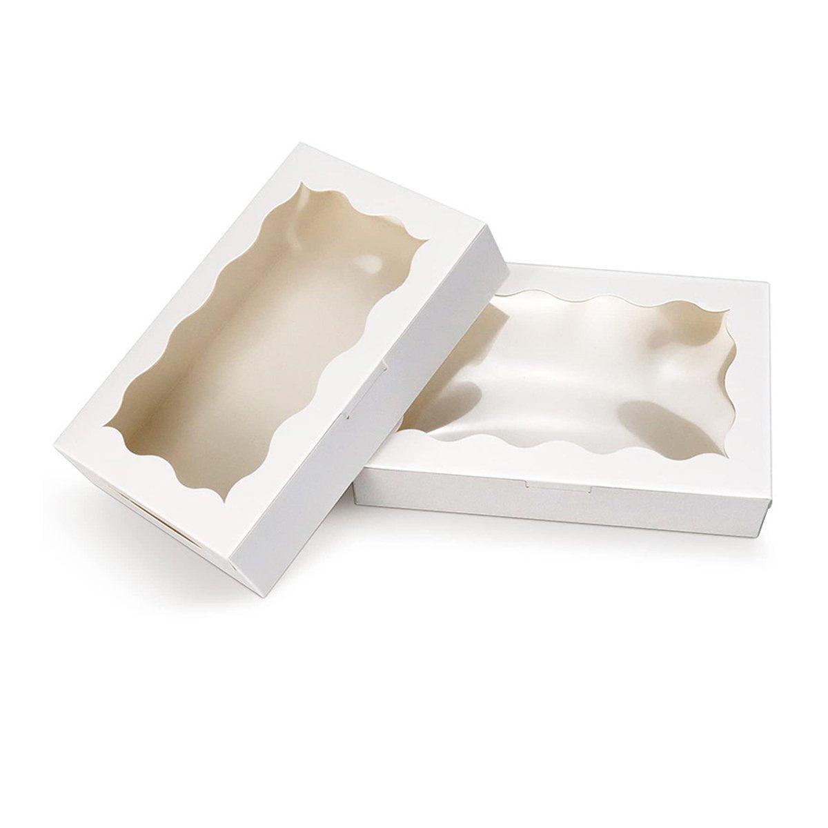 50pcs Rectangular Kraft Paper Window Box Gift Packaging Boxes Party Favors - Khaki 6