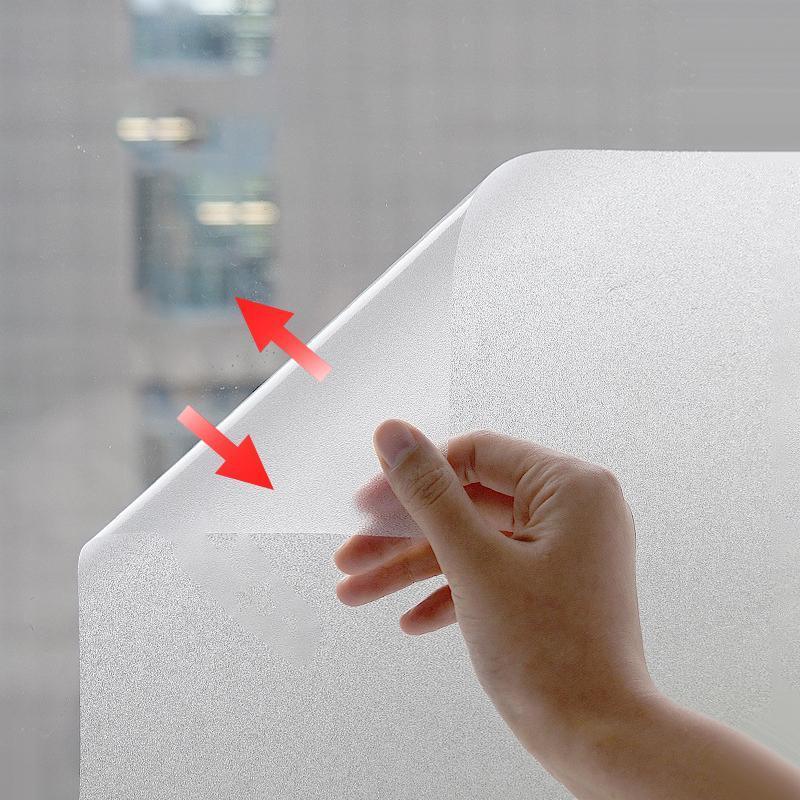 3/5M Sand Blast Clear Privacy Frosted Frosting Windows Glass Film Removable - 90cm×3M 3