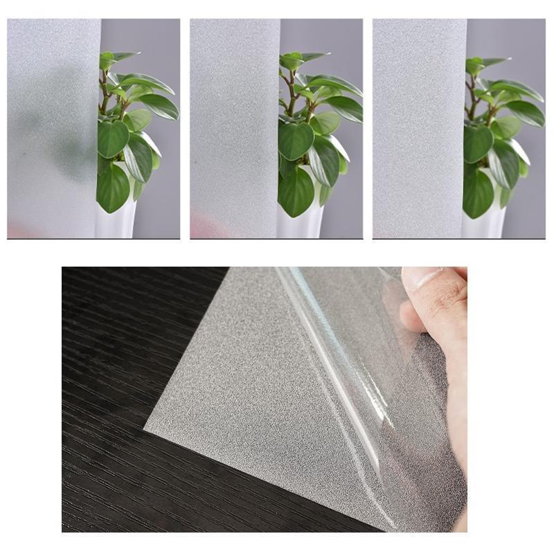 3/5M Sand Blast Clear Privacy Frosted Frosting Windows Glass Film Removable - 90cm×3M 5