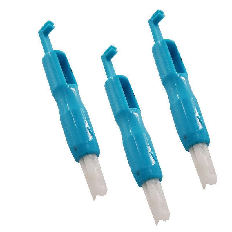 3x Automatic Needle Threader -Insertion Handle Tools Sewing Machine - White 6