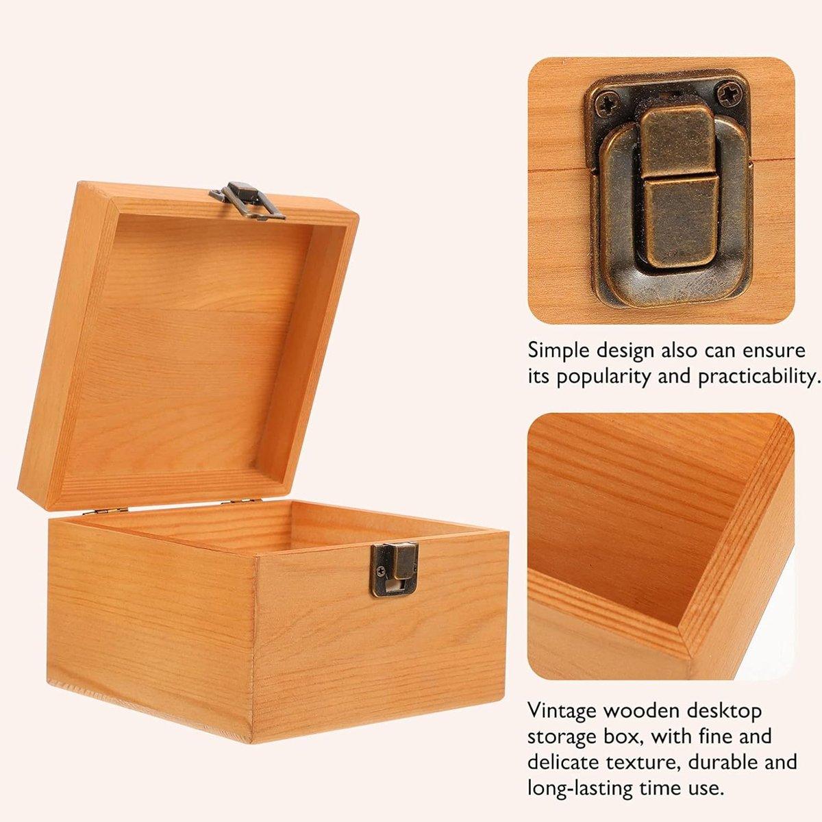 Wooden Box European Style Decorative Gift Box Storage Box Jewelry Box Gift 4