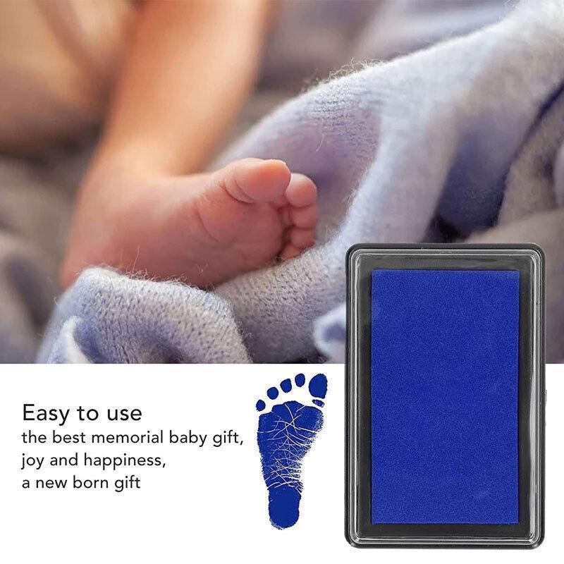 Stamp Ink Pad Rectangular 63x95mm for Rubber Stamps Office Fingerprint Stamping - Blue 5