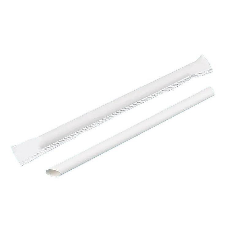 1000-2000pcs Colourful Paper Drinking Straws FOIL Metallic Party - White-6*190mm 2000PCS 10