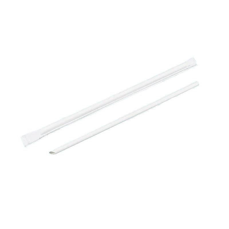 1000-2000pcs Colourful Paper Drinking Straws FOIL Metallic Party - White-6*230mm 2000PCS 8