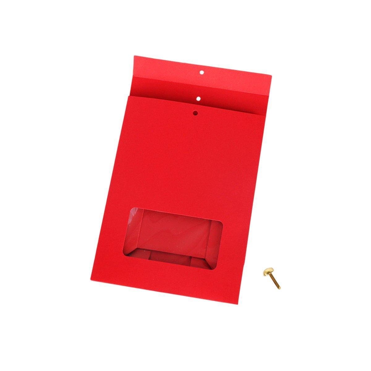 10PCS Snowflake Kraft Paper Candy Bag with Window Biscuit Self Standing Food Bag - Red 7