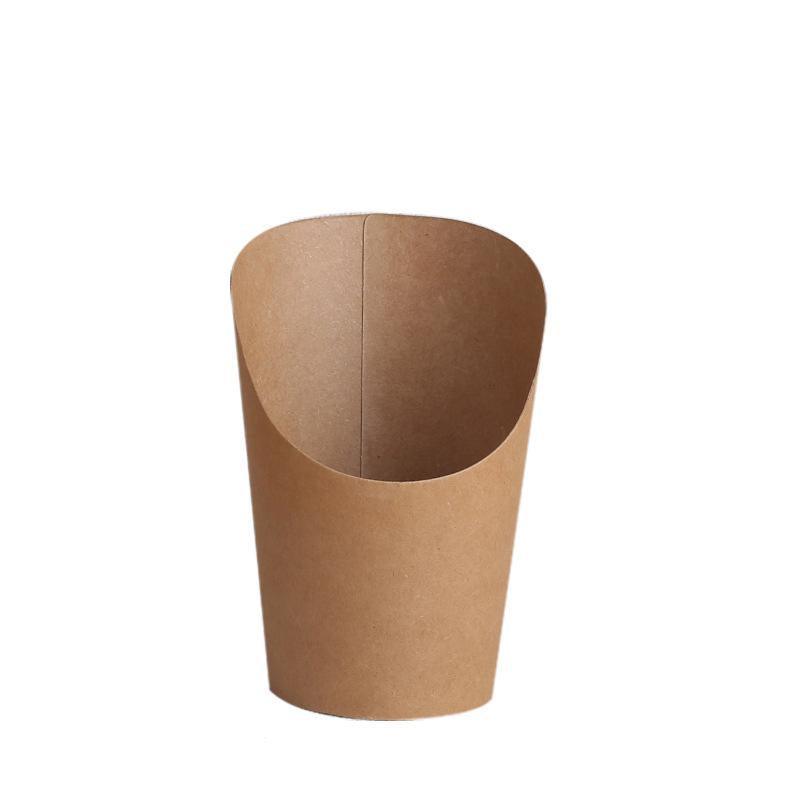 French Fries Holder Kraft Paper Cups Holder Disposable Paper Cups - 22OZ 7
