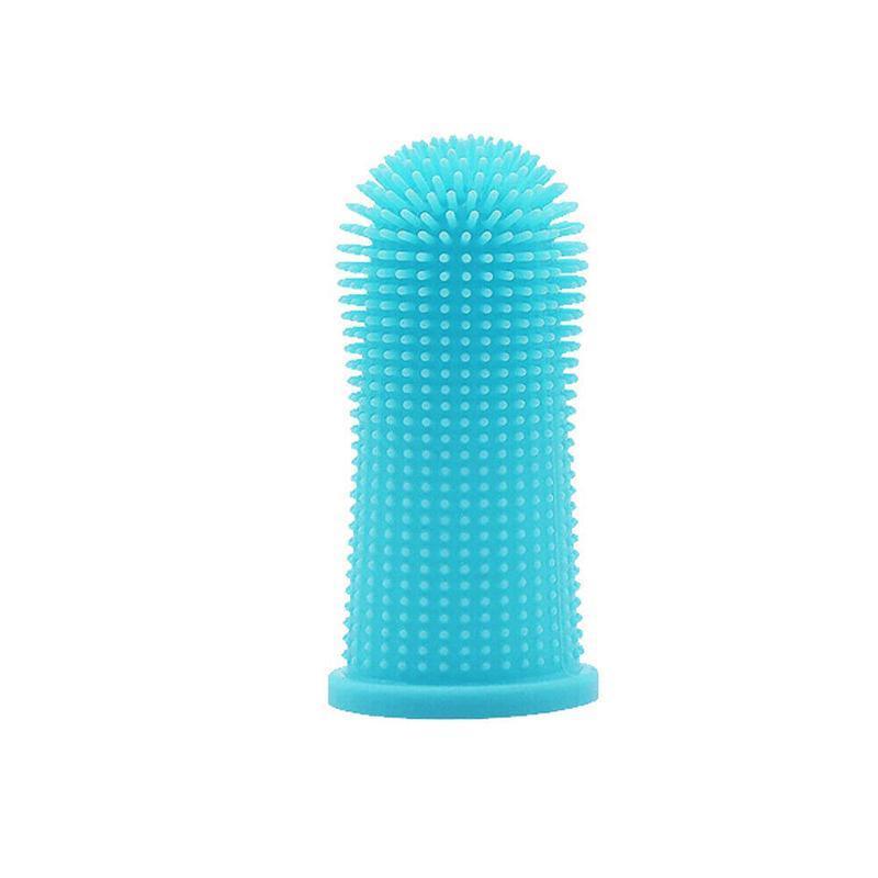 Premium Oral Care Dog Cat Toothbrush Finger Toothbrush Finger Silicone - White 7