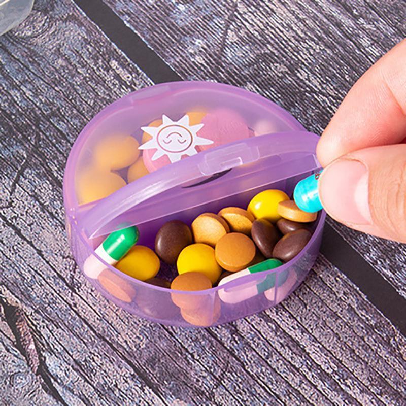 7 Day Weekly Case Dispenser Medicine Tablet Organizer Storage Container Pill Box - Colourful 3