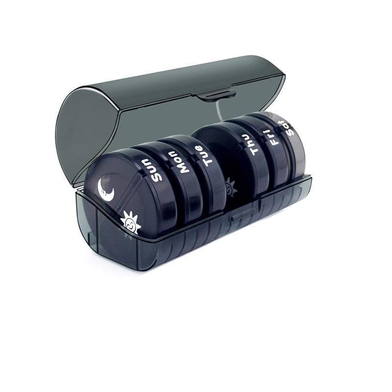 7 Day Weekly Case Dispenser Medicine Tablet Organizer Storage Container Pill Box - Colourful 6