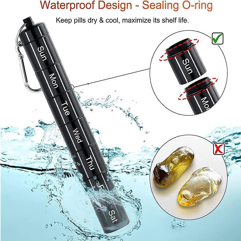 7Day Pill Box Medicine Storage Weekly Tablet Container Case Organizer Dispenser - Multicolor 4