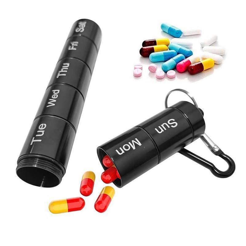 7Day Pill Box Medicine Storage Weekly Tablet Container Case Organizer Dispenser - Multicolor 5