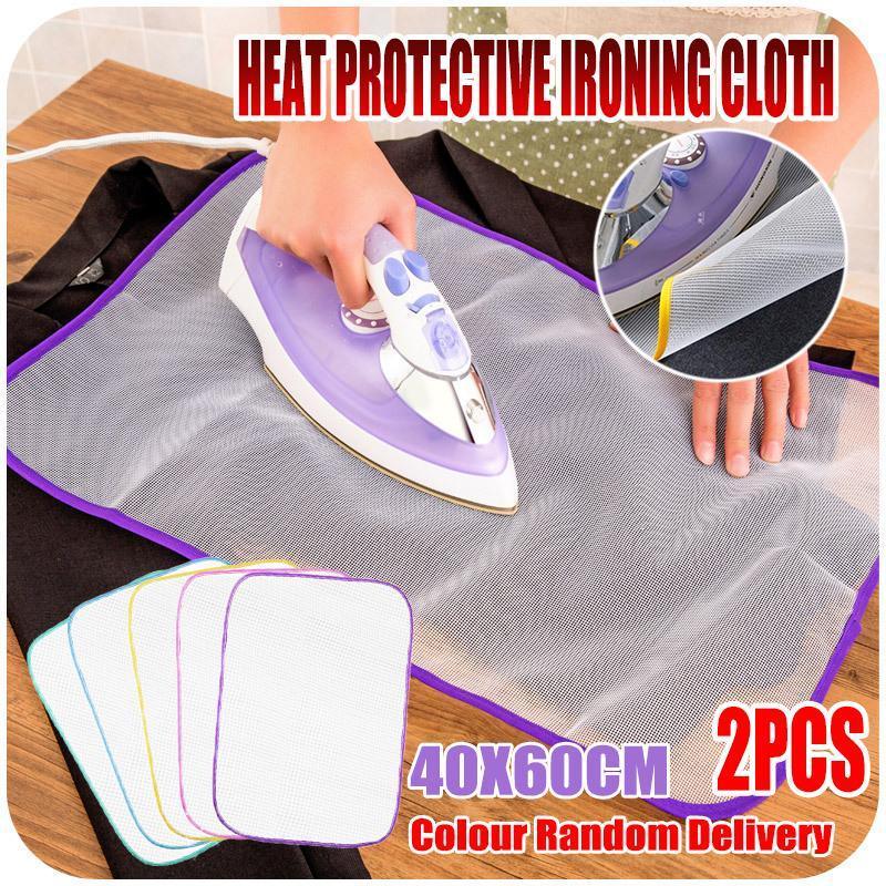2PCS Heat Protective Ironing Cloth Protective Ironing Mattress Mesh Pressing Pad