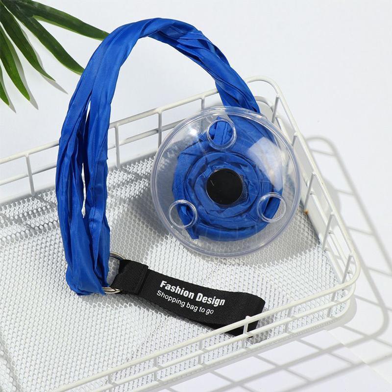 Large Capacity Folding Telescopic Storage Bag Portable Shopping Bag For Travel - Blue 3
