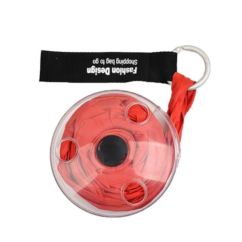 Large Capacity Folding Telescopic Storage Bag Portable Shopping Bag For Travel - Red 8