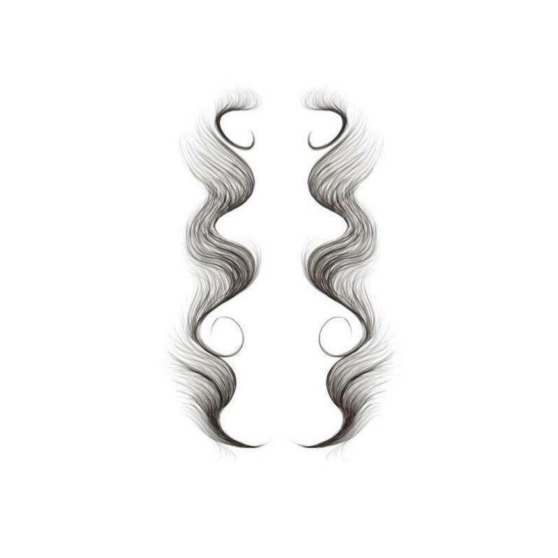 Hairline Edge Tattoo Stickers - Curly Fringe Decals for Women Styling - 4 6