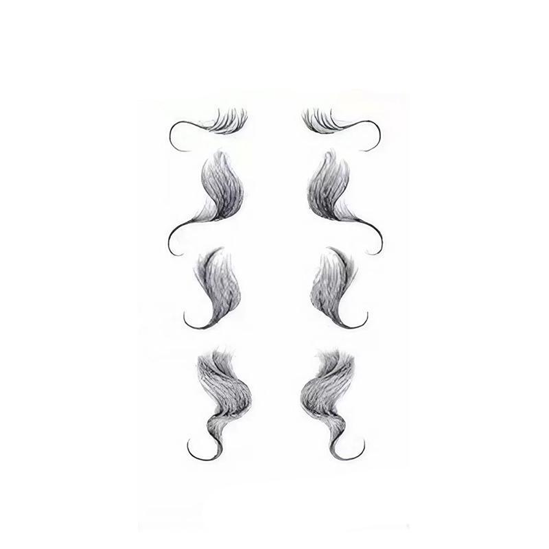 Hairline Edge Tattoo Stickers - Curly Fringe Decals for Women Styling - 4 14