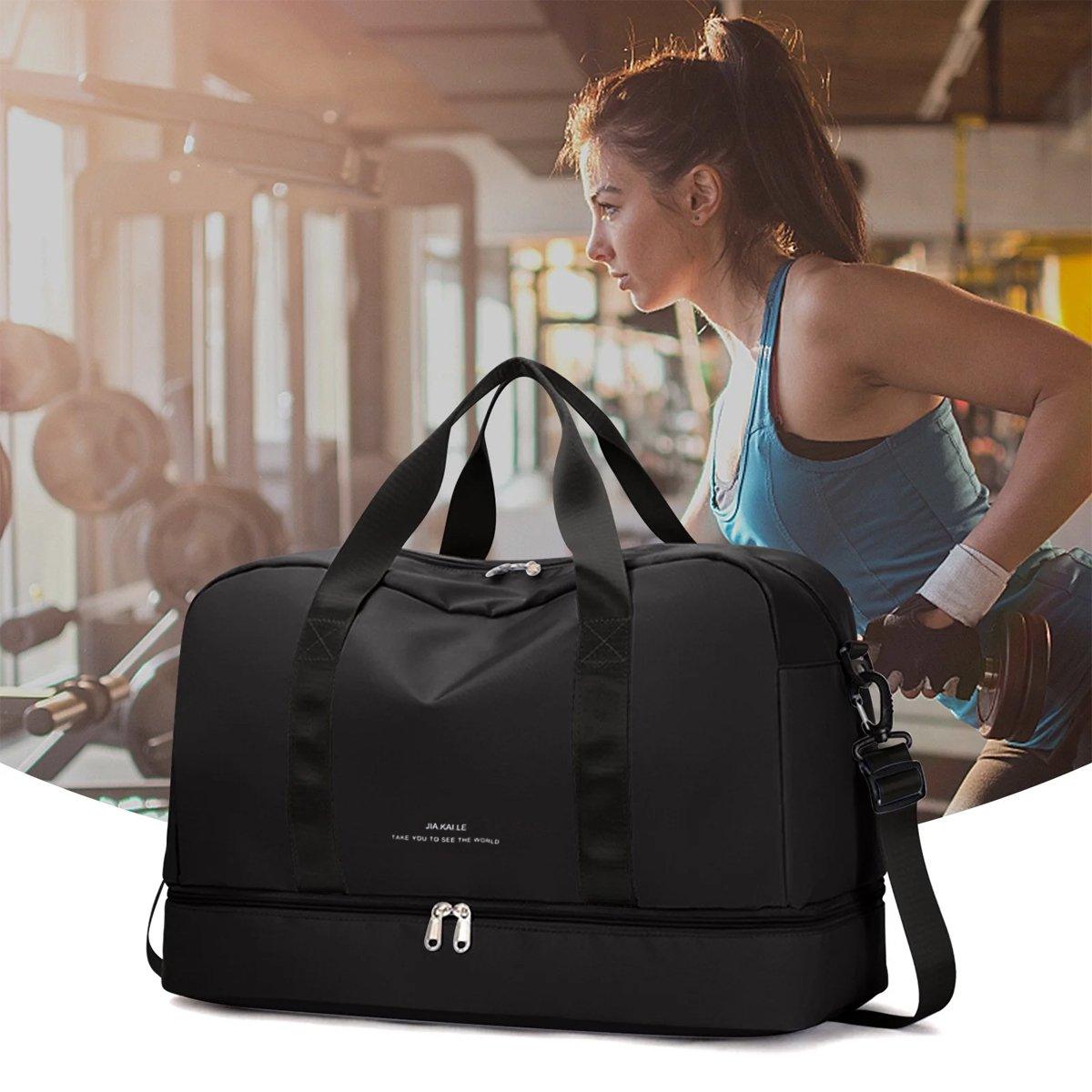 Yoga Fitness Bag Outdoor Sports Travel Bag Large Capacity Gym Luggage Bag 4