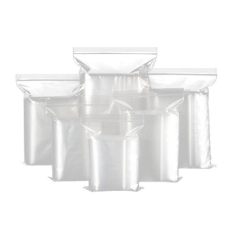 10/100PCS Thick Resealable Ziplock Bags in 12 Sizes Zip Lock Plastic Bags - 10x15cm-100pcs