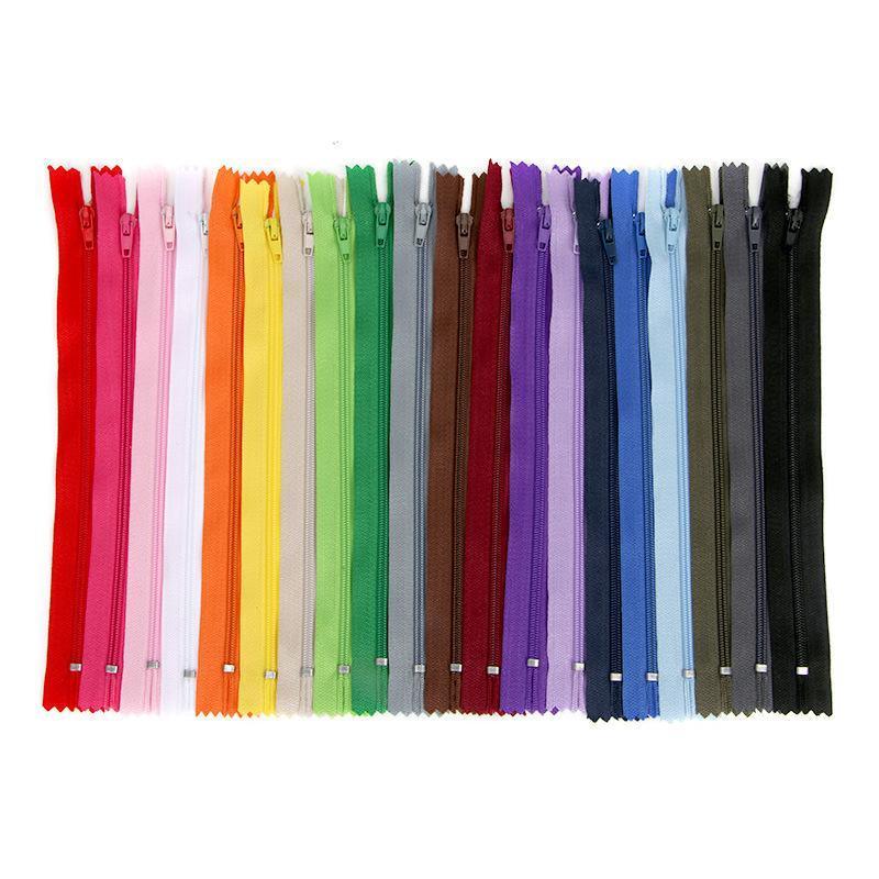 20PCS Closed End Nylon Zippers Tailor Sewer DIY Craft Sewing 20cm - Black 8