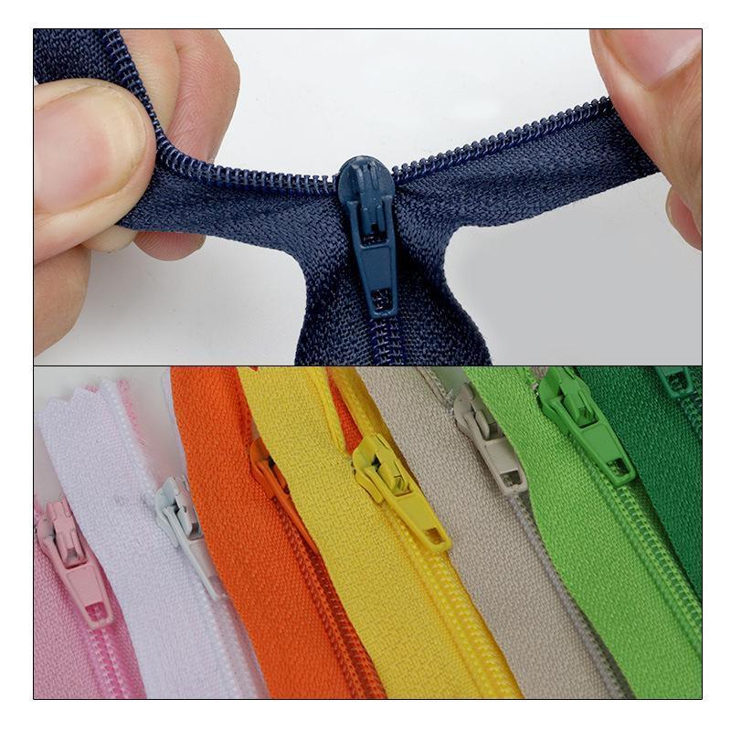20PCS Closed End Nylon Zippers Tailor Sewer DIY Craft Sewing 20cm - Mixed Color 3