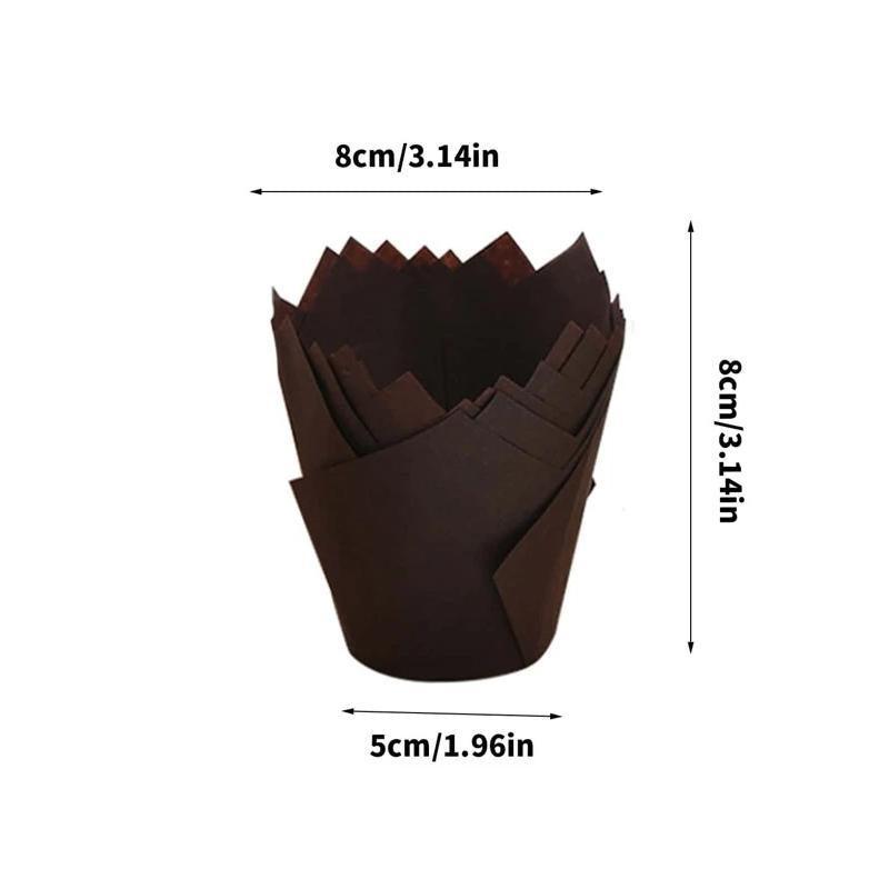 1000PCS Grease-proof Cupcake Liners Muffin Cup Cup Cake Paper Cup Large - Cowhide 3