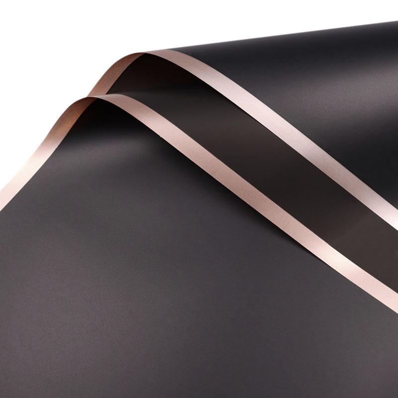 100PCS Waterproof Flower Gift Wrapping Paper Florist Bouquet Craft Packaging - Black 11