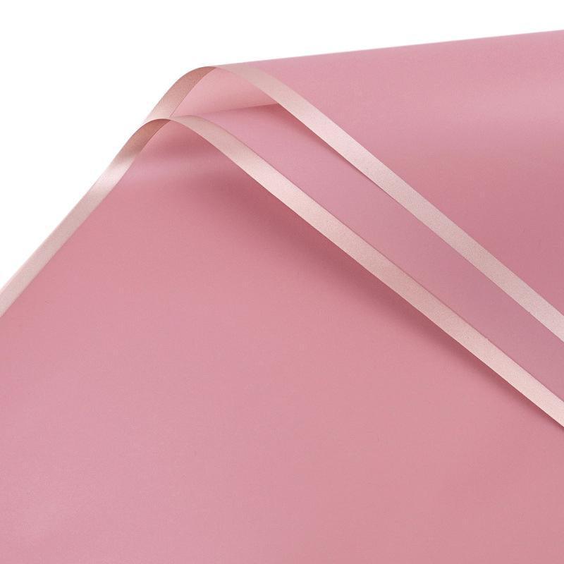 100PCS Waterproof Flower Gift Wrapping Paper Florist Bouquet Craft Packaging - Pink 7