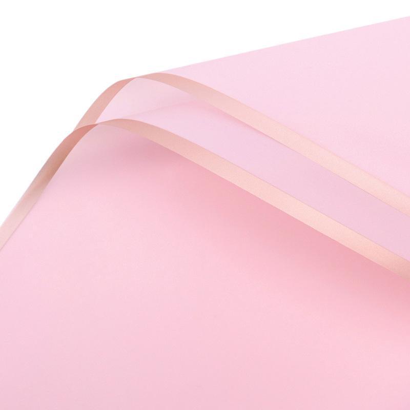 100PCS Waterproof Flower Gift Wrapping Paper Florist Bouquet Craft Packaging - Pink 12
