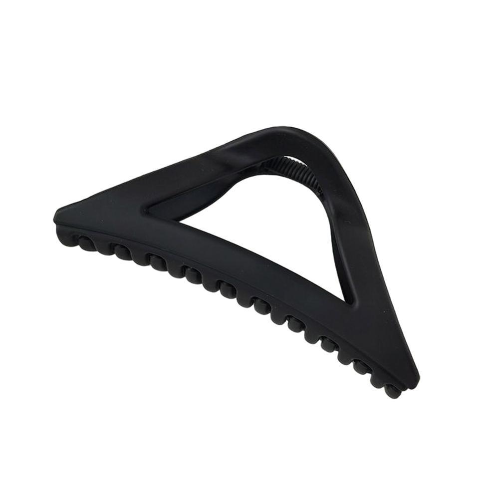 Women's Simple Hair Claws Clip Large Geometric Barrette Ponytail Clamp Hairpin - Black 8