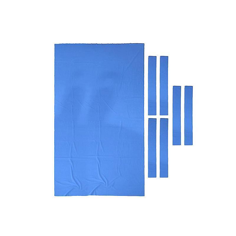 7Pcs Worsted Billiard Snooker Pool Table Cover Cloth W/ Felt Strip Heavy Duty 7FT - Green 7
